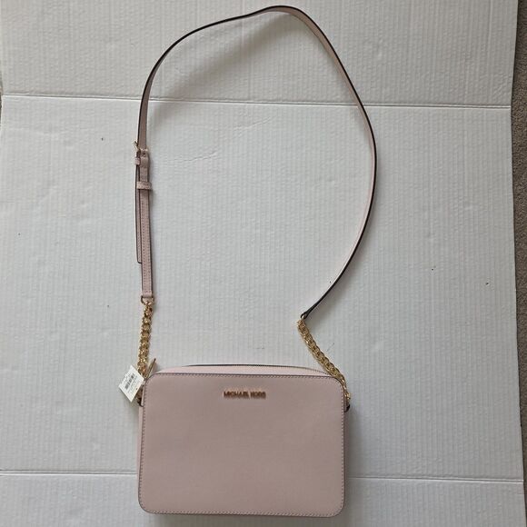 Michael Kors Jet Set Large East West Crossbody Signature Leather Bag Handbag - Picture 2 of 11